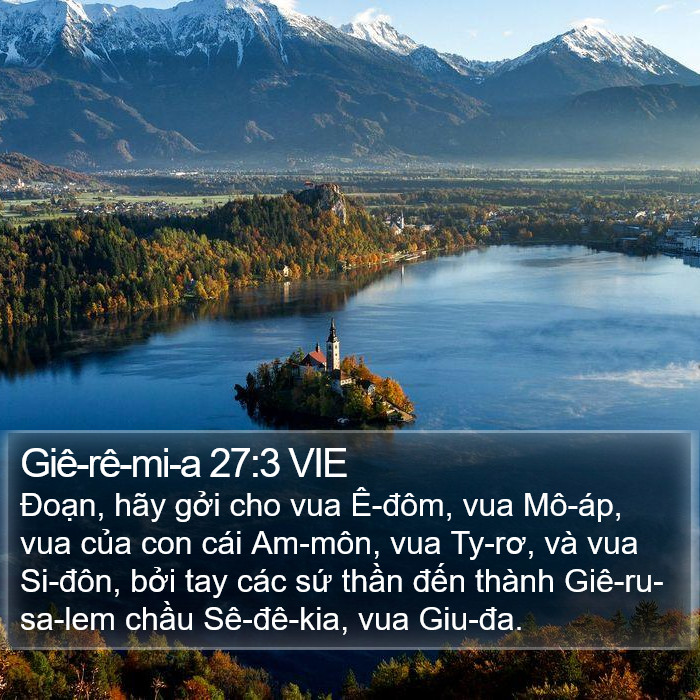 Giê-rê-mi-a 27:3 VIE Bible Study