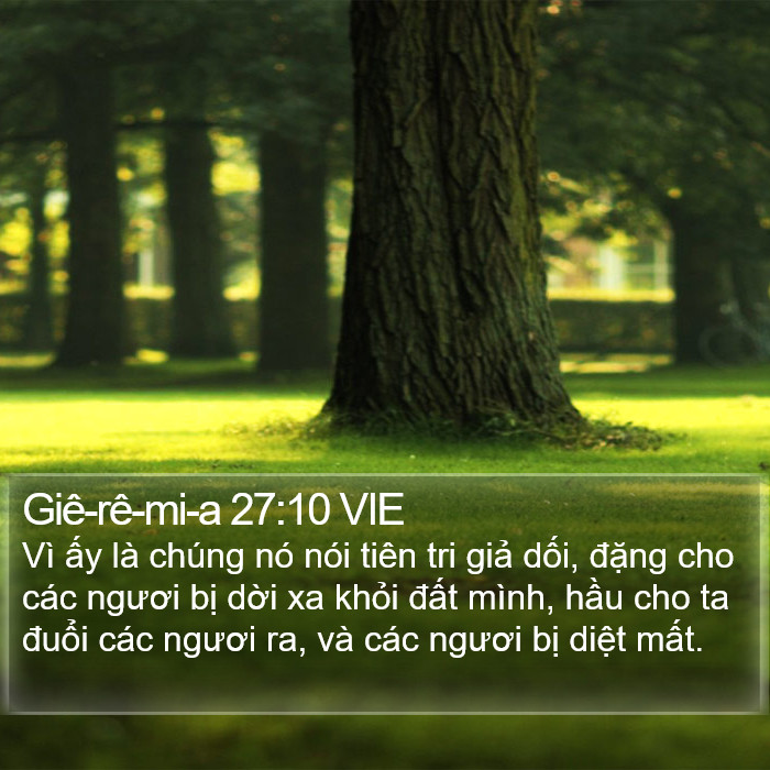 Giê-rê-mi-a 27:10 VIE Bible Study