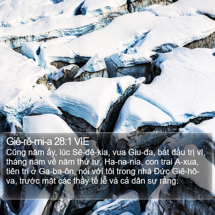 Giê-rê-mi-a 28:1 VIE Bible Study