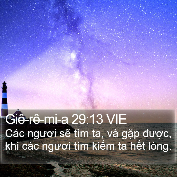 Giê-rê-mi-a 29:13 VIE Bible Study