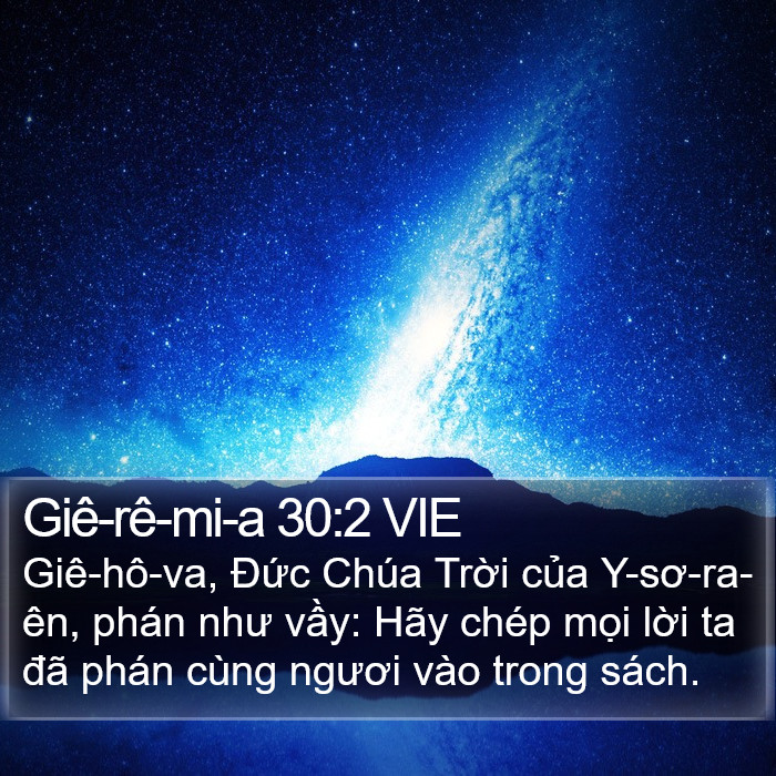 Giê-rê-mi-a 30:2 VIE Bible Study