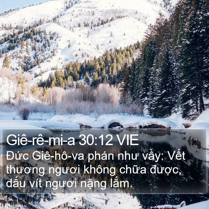 Giê-rê-mi-a 30:12 VIE Bible Study