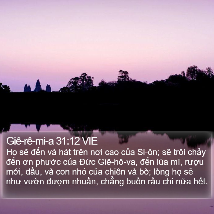 Giê-rê-mi-a 31:12 VIE Bible Study