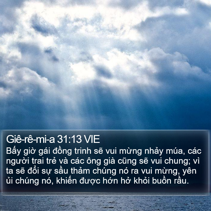 Giê-rê-mi-a 31:13 VIE Bible Study