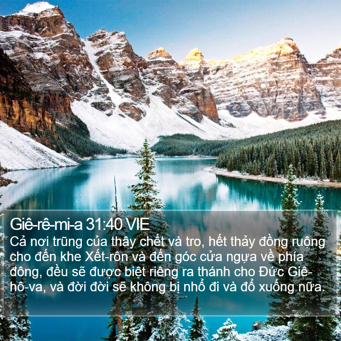 Giê-rê-mi-a 31:40 VIE Bible Study
