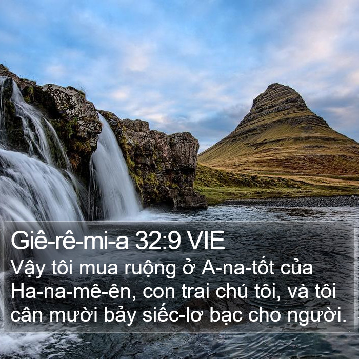 Giê-rê-mi-a 32:9 VIE Bible Study