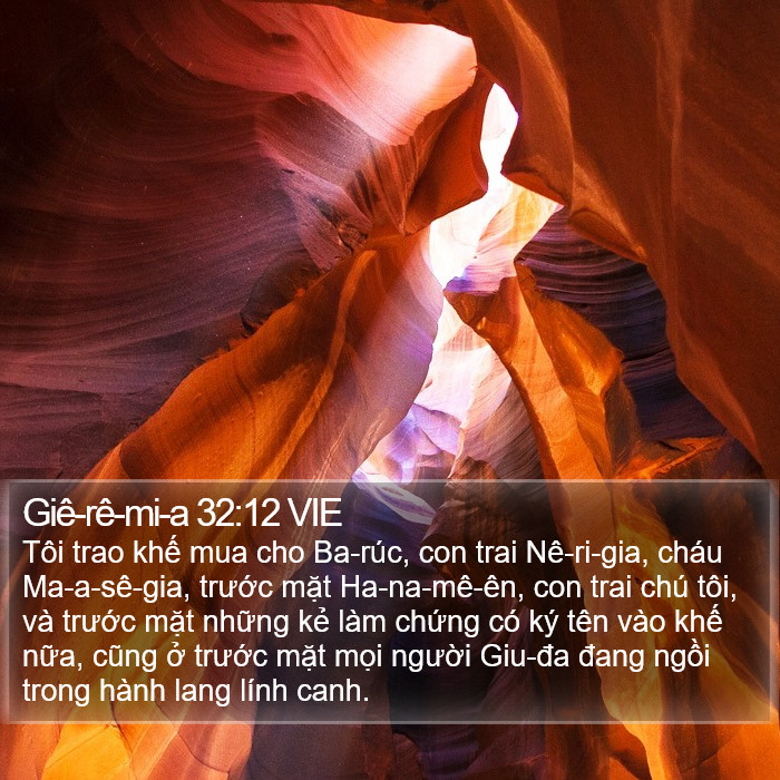 Giê-rê-mi-a 32:12 VIE Bible Study