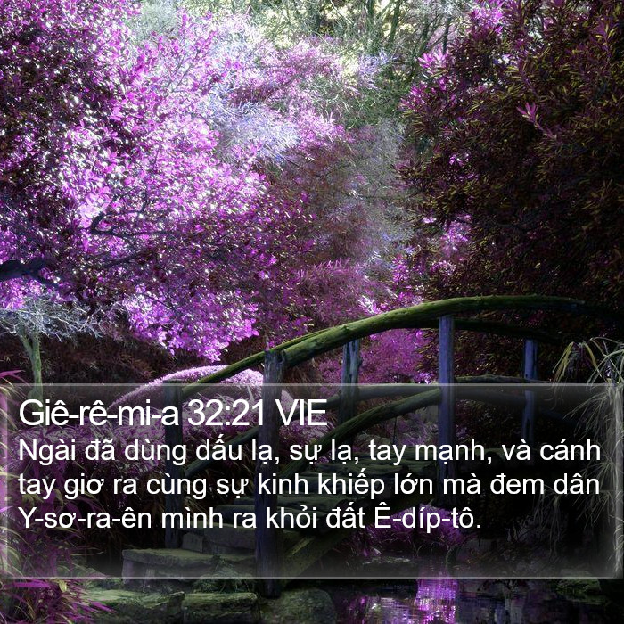 Giê-rê-mi-a 32:21 VIE Bible Study