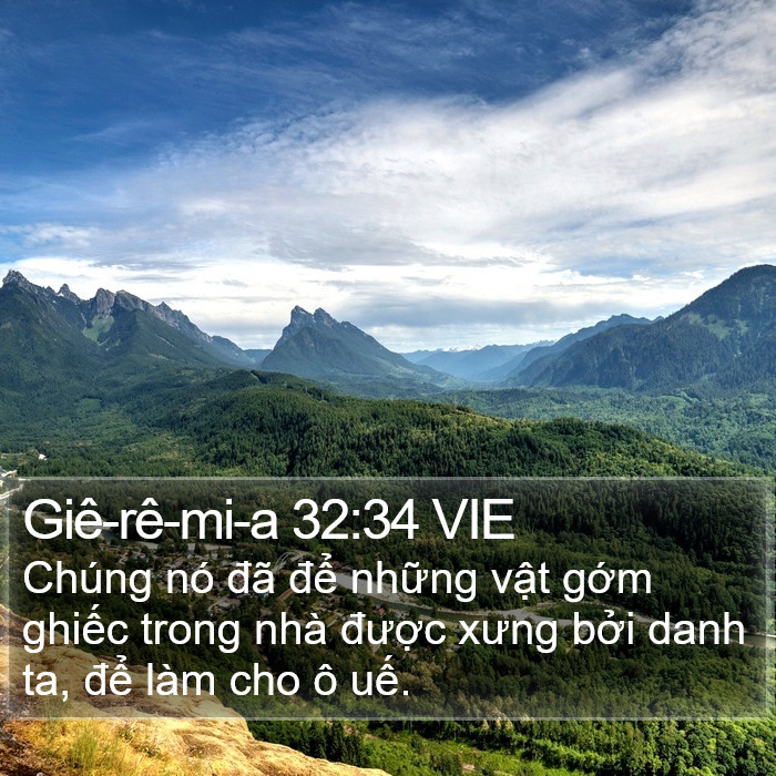 Giê-rê-mi-a 32:34 VIE Bible Study