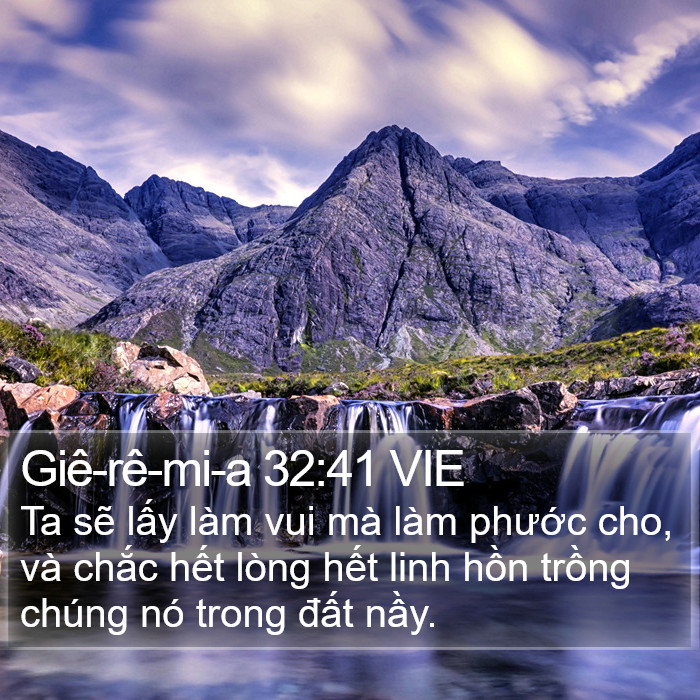 Giê-rê-mi-a 32:41 VIE Bible Study