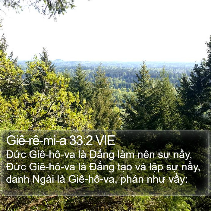 Giê-rê-mi-a 33:2 VIE Bible Study