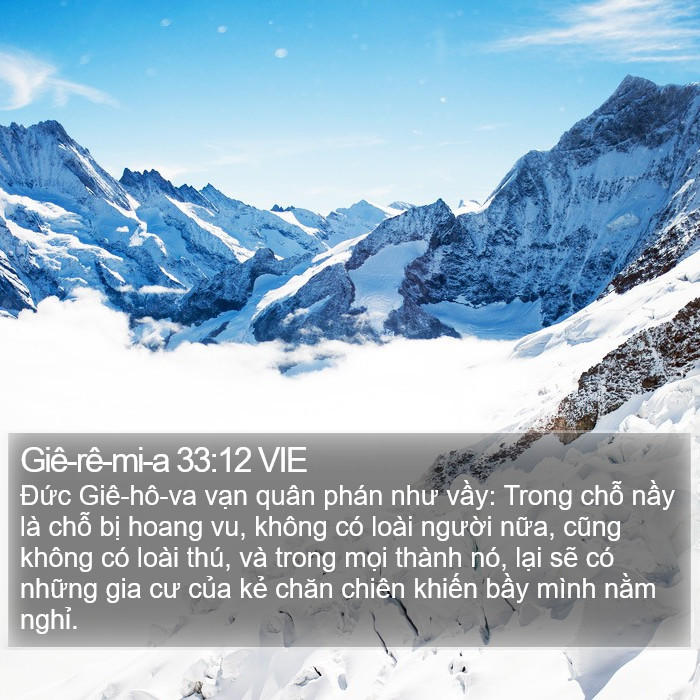 Giê-rê-mi-a 33:12 VIE Bible Study