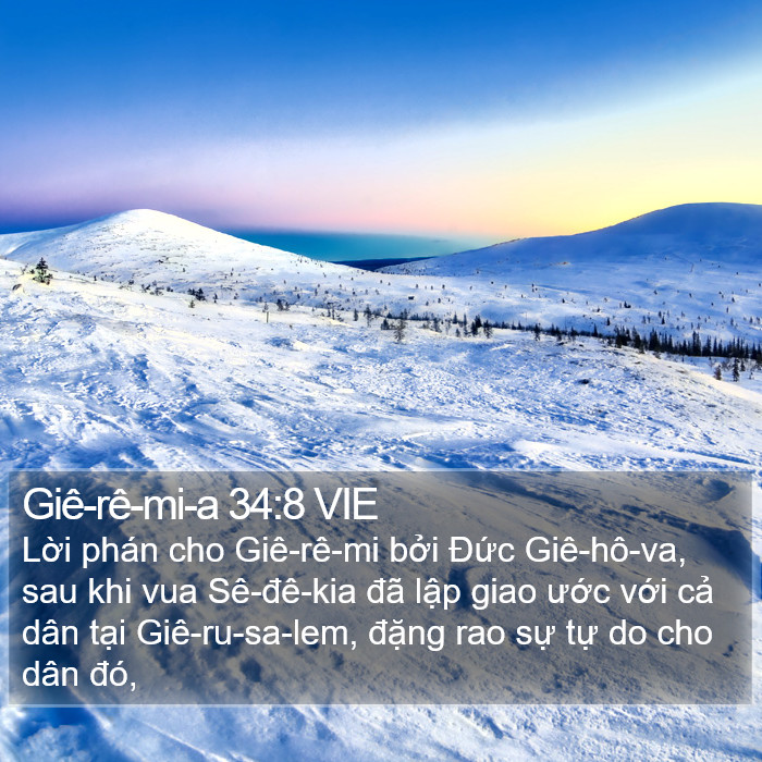 Giê-rê-mi-a 34:8 VIE Bible Study