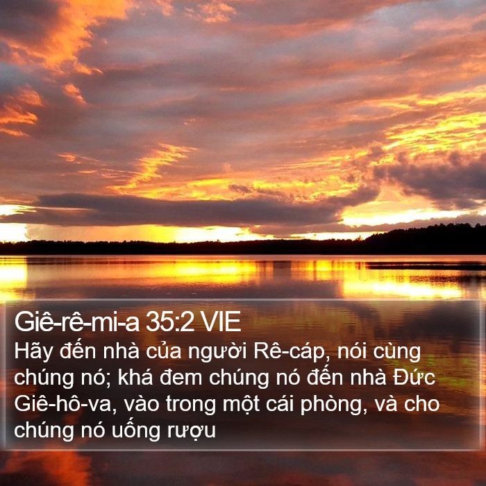 Giê-rê-mi-a 35:2 VIE Bible Study