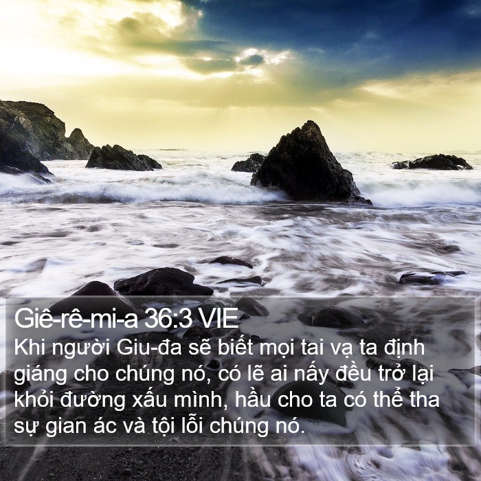 Giê-rê-mi-a 36:3 VIE Bible Study