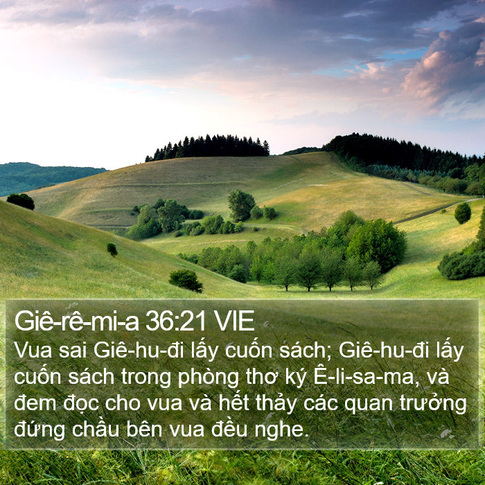 Giê-rê-mi-a 36:21 VIE Bible Study