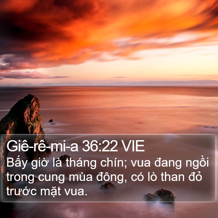 Giê-rê-mi-a 36:22 VIE Bible Study