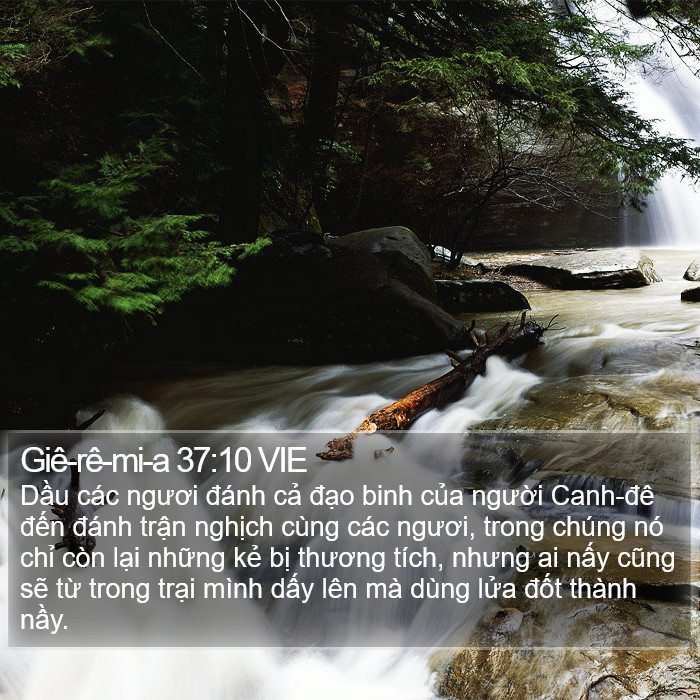 Giê-rê-mi-a 37:10 VIE Bible Study