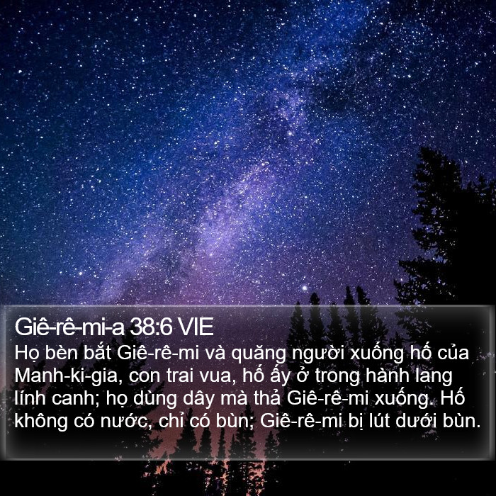 Giê-rê-mi-a 38:6 VIE Bible Study