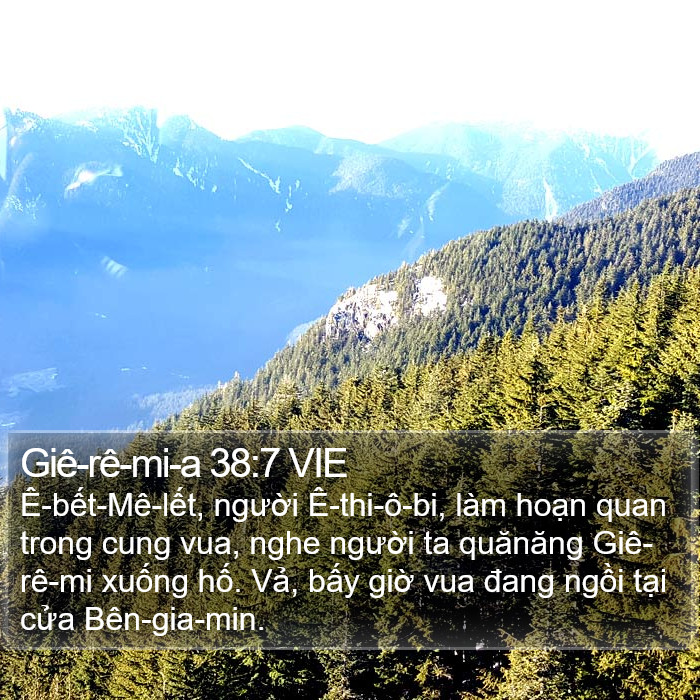 Giê-rê-mi-a 38:7 VIE Bible Study