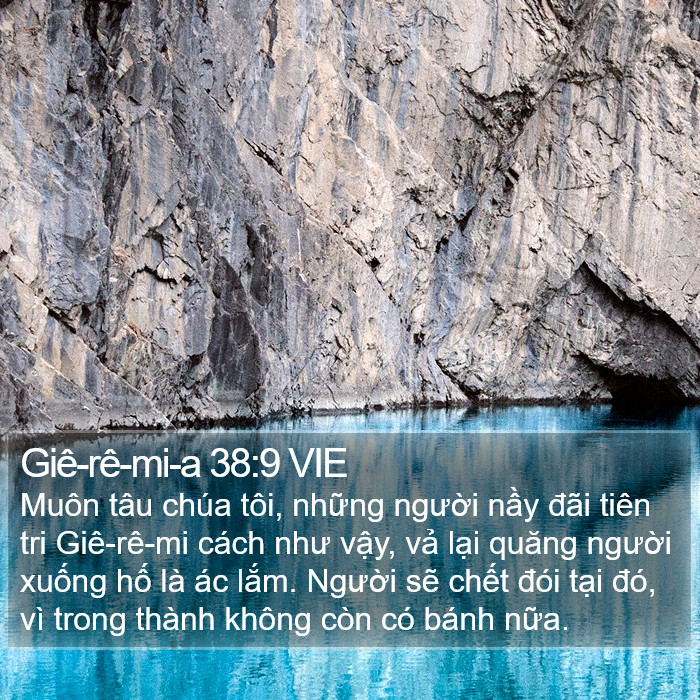 Giê-rê-mi-a 38:9 VIE Bible Study