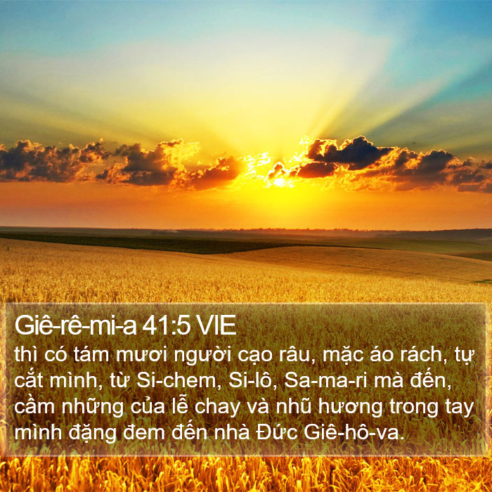 Giê-rê-mi-a 41:5 VIE Bible Study
