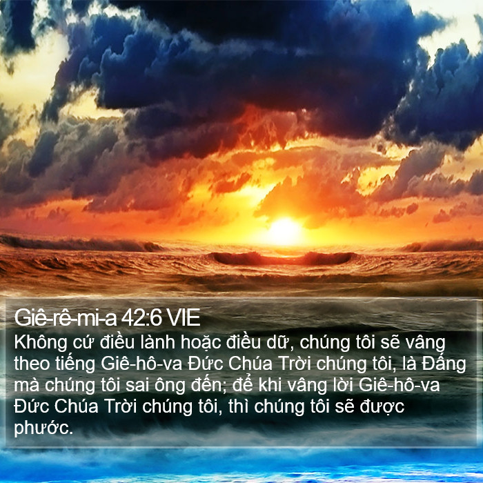 Giê-rê-mi-a 42:6 VIE Bible Study