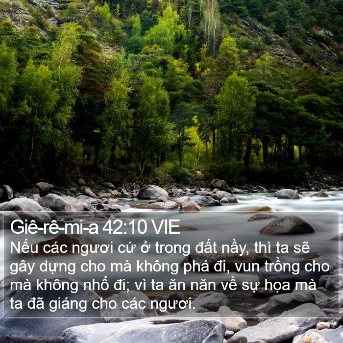 Giê-rê-mi-a 42:10 VIE Bible Study