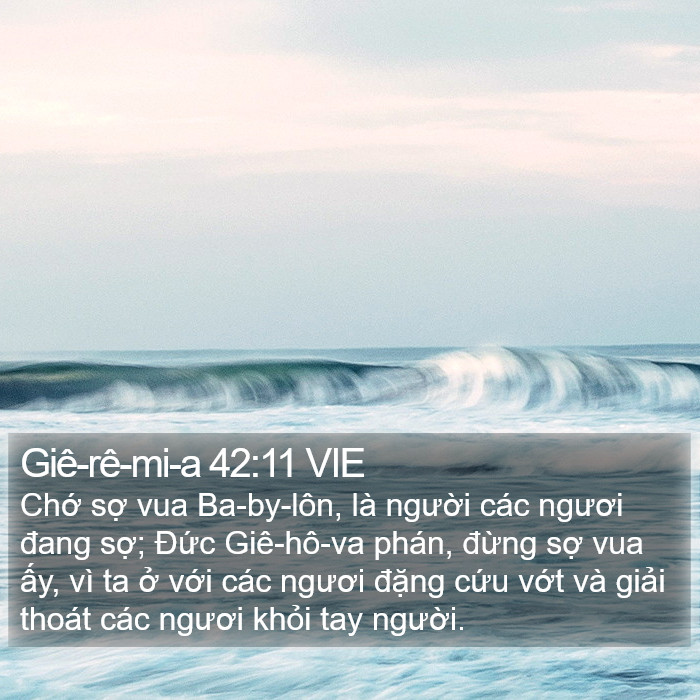 Giê-rê-mi-a 42:11 VIE Bible Study