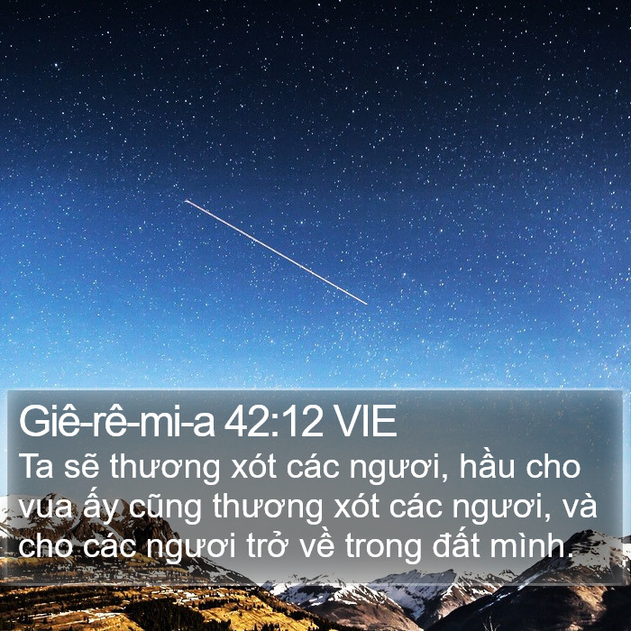 Giê-rê-mi-a 42:12 VIE Bible Study