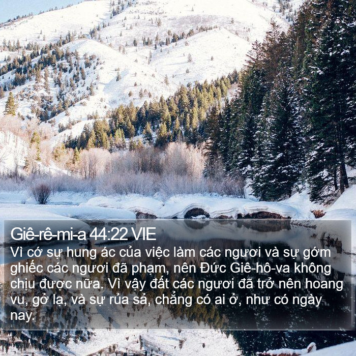 Giê-rê-mi-a 44:22 VIE Bible Study
