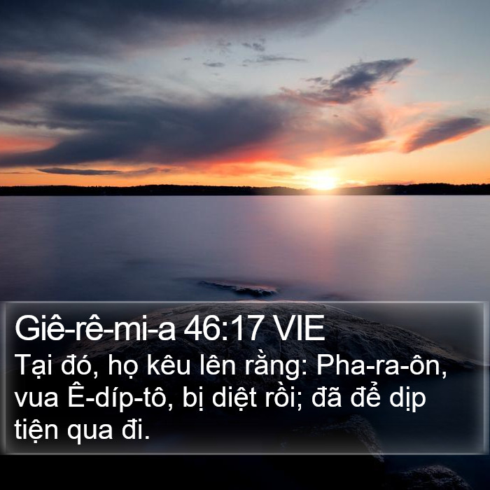 Giê-rê-mi-a 46:17 VIE Bible Study