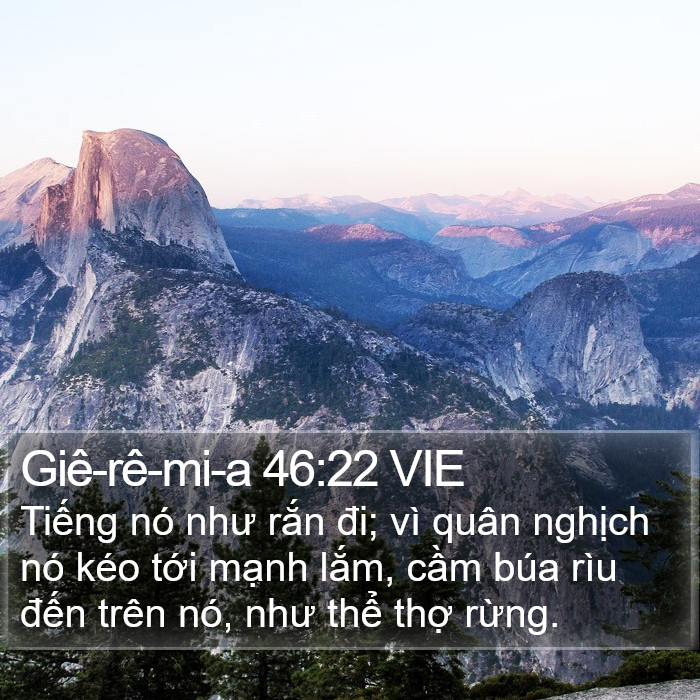 Giê-rê-mi-a 46:22 VIE Bible Study
