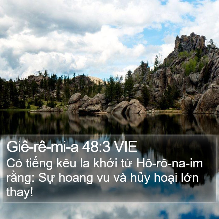 Giê-rê-mi-a 48:3 VIE Bible Study