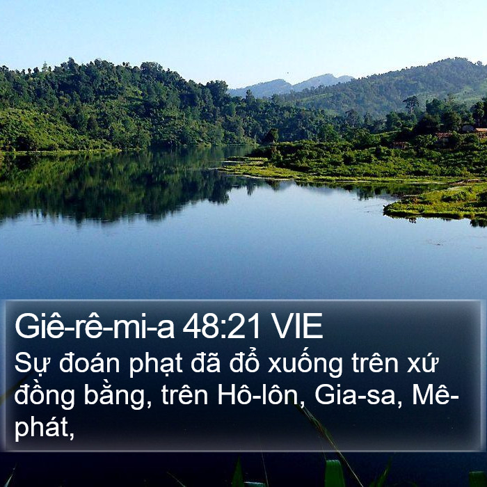 Giê-rê-mi-a 48:21 VIE Bible Study