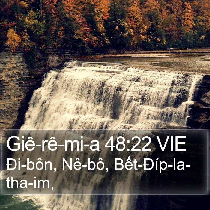 Giê-rê-mi-a 48:22 VIE Bible Study