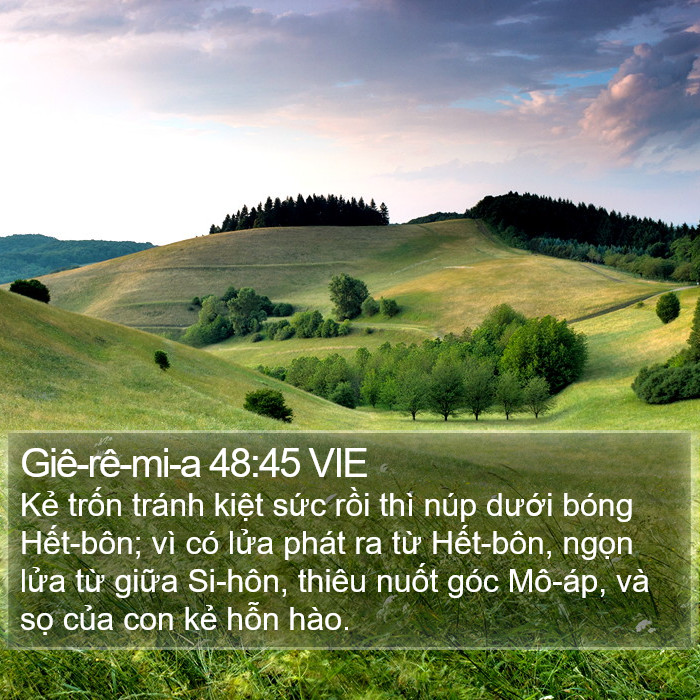 Giê-rê-mi-a 48:45 VIE Bible Study