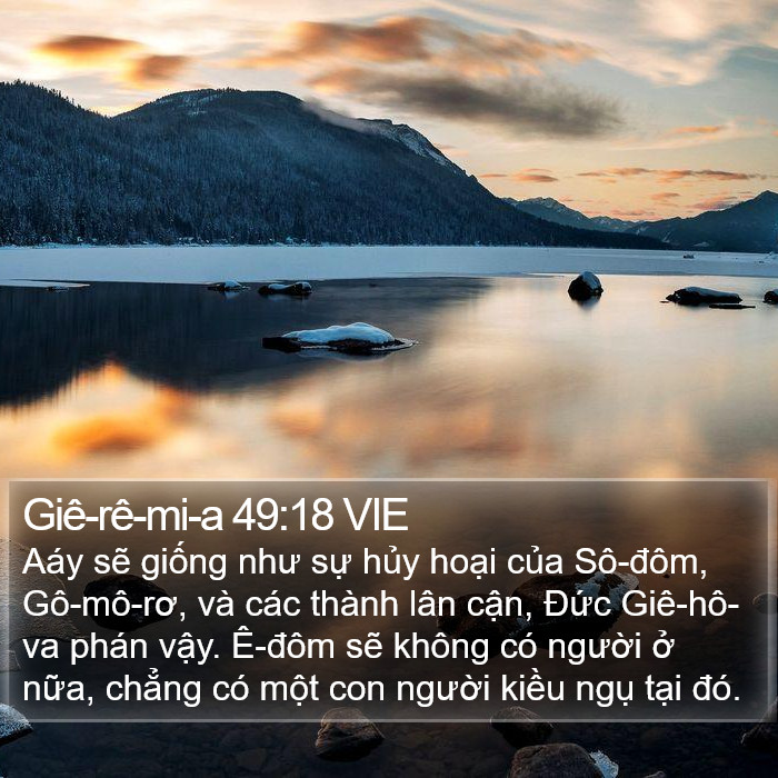 Giê-rê-mi-a 49:18 VIE Bible Study