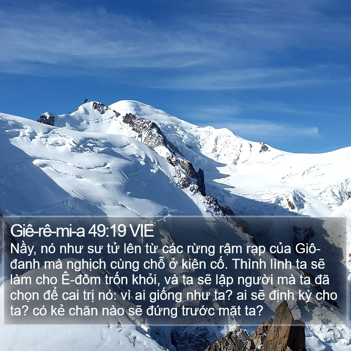 Giê-rê-mi-a 49:19 VIE Bible Study