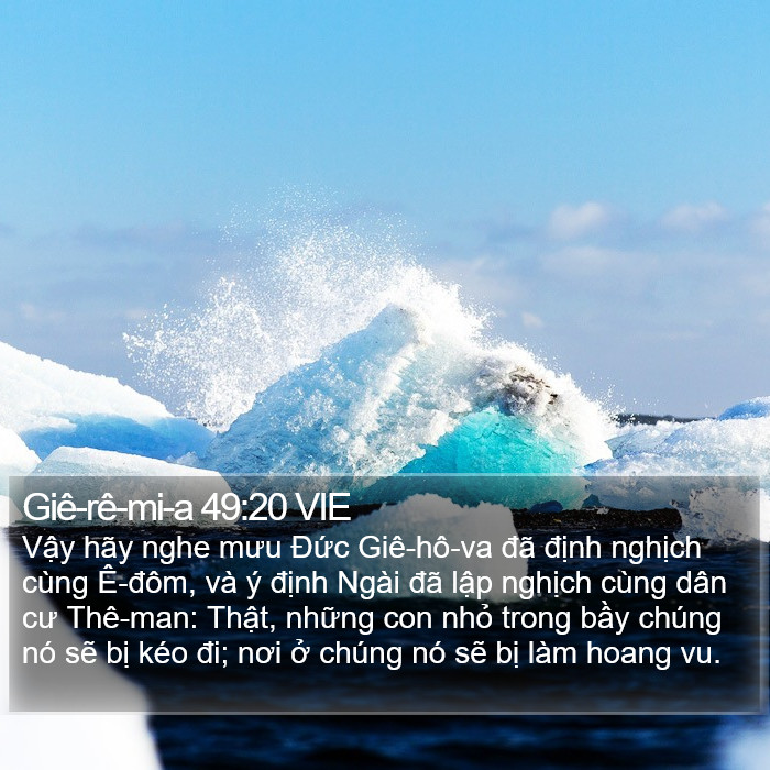 Giê-rê-mi-a 49:20 VIE Bible Study