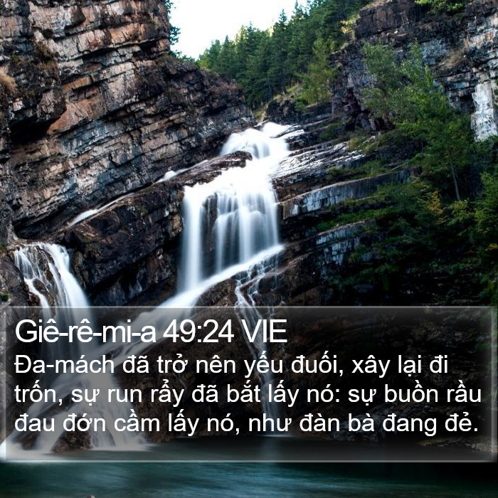 Giê-rê-mi-a 49:24 VIE Bible Study