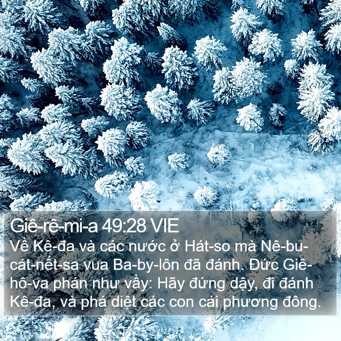 Giê-rê-mi-a 49:28 VIE Bible Study