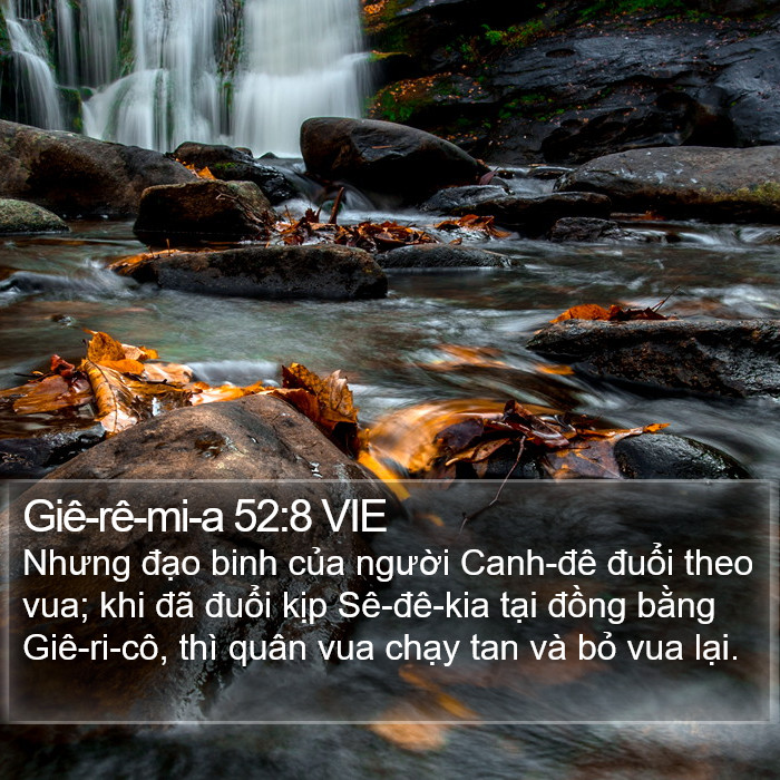 Giê-rê-mi-a 52:8 VIE Bible Study