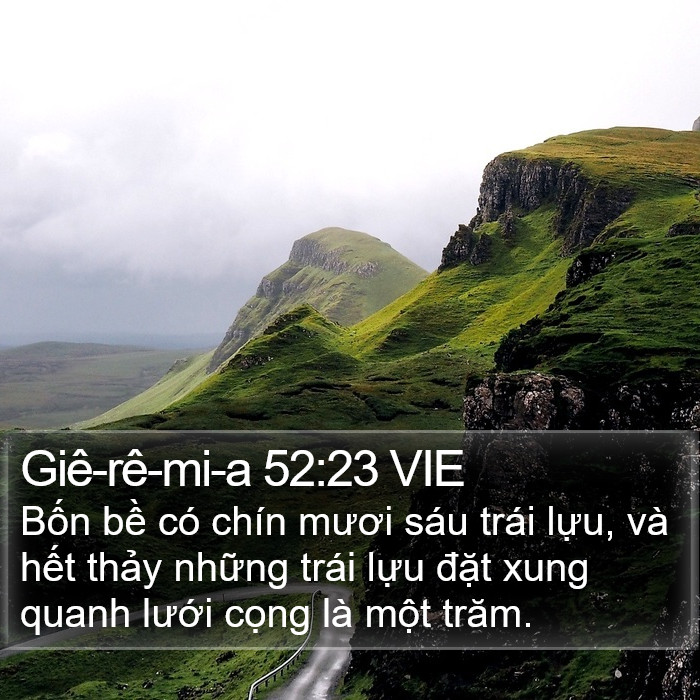 Giê-rê-mi-a 52:23 VIE Bible Study