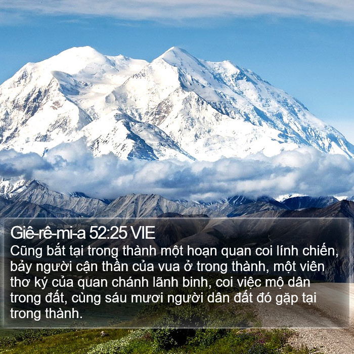 Giê-rê-mi-a 52:25 VIE Bible Study