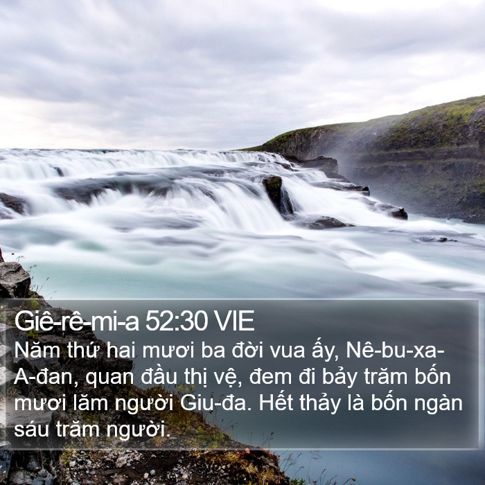 Giê-rê-mi-a 52:30 VIE Bible Study