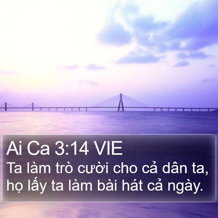 Ai Ca 3:14 VIE Bible Study