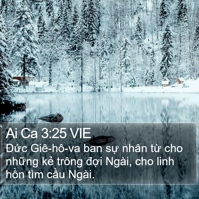 Ai Ca 3:25 VIE Bible Study