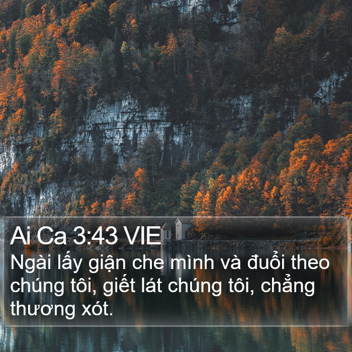 Ai Ca 3:43 VIE Bible Study