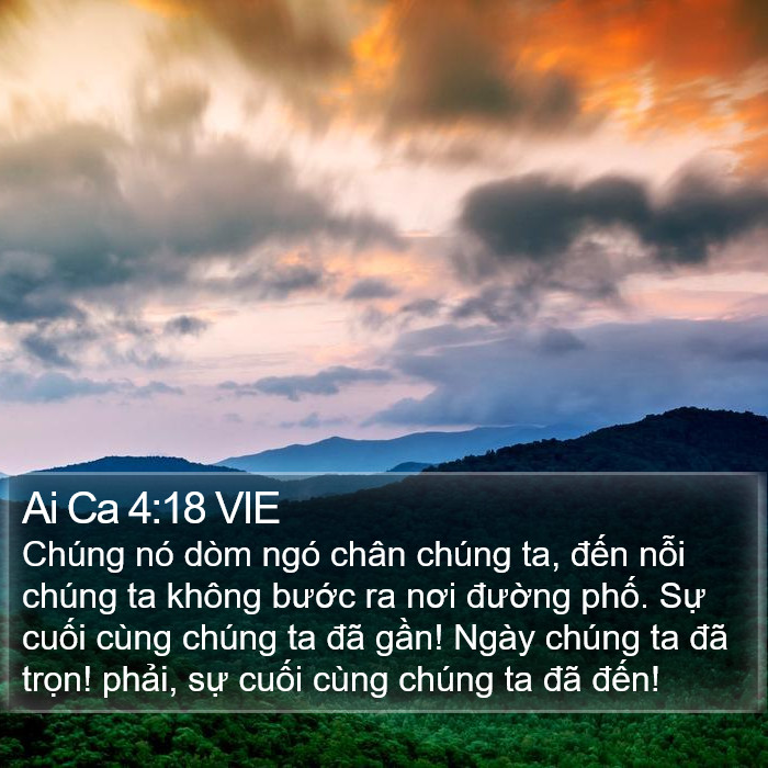 Ai Ca 4:18 VIE Bible Study